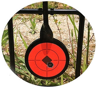 Bullseye Target stickers - Neon Orange Self adhesive in Multiple Sizes - RJK Ventures Guns Shooting Accessories