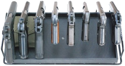 8 Gun Armory Rack for Handguns - RJK Ventures Guns Shooting Accessories