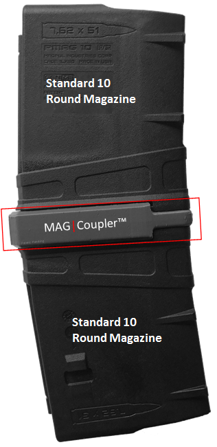 AR10 LR/SR - MAG|Coupler™ - Magazine Coupler - RJK Ventures Guns Shooting Accessories