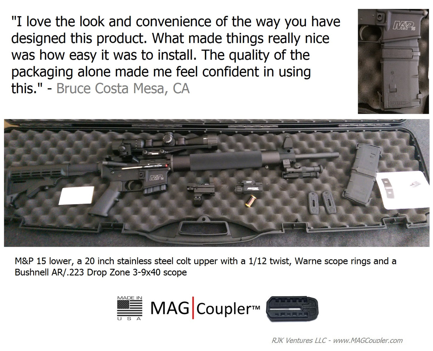 AR10 LR/SR - MAG|Coupler™ - Magazine Coupler - RJK Ventures Guns Shooting Accessories