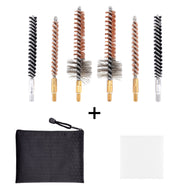 AR15 .223 Phosphor Bronze Bore Brush & Chamber Brush Kit with Patches and Pouch