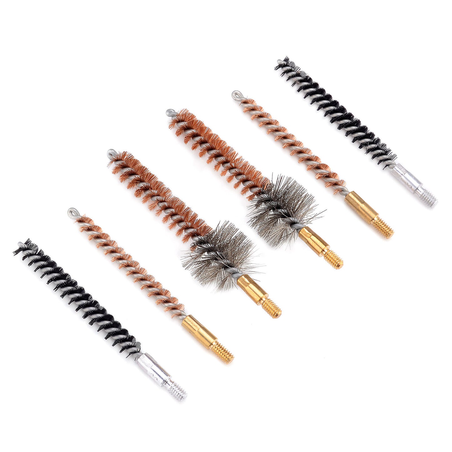 AR15 .223 Phosphor Bronze Bore Brush & Chamber Brush Kit with Patches and Pouch