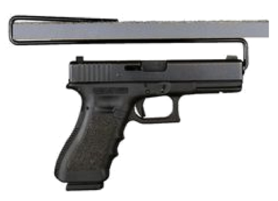 "Shelf Hanger" Handgun Rack - LARGE 11" - RJK Ventures Guns Shooting Accessories