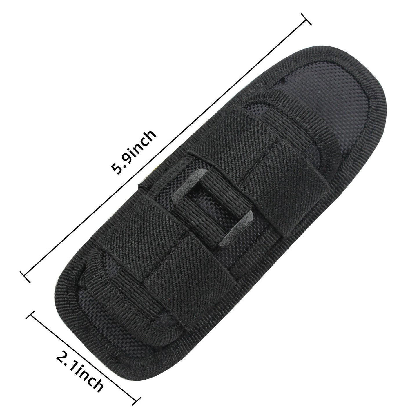 Tactical EDC Flashlight Holster with 360 Degree Rotatable Clip