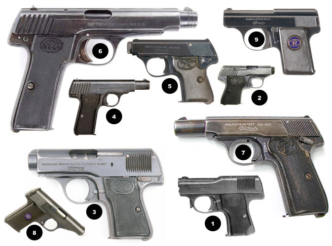 Walther - The Early Years Models 1 - 9
