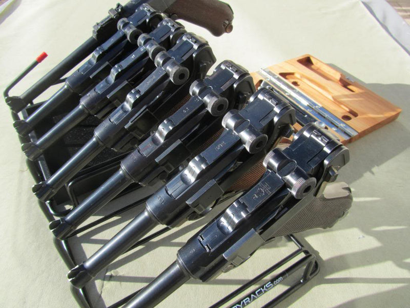 Customers Luger Collection on two 4 Gun Armory Racks