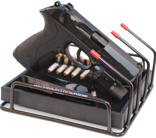 4 Gun Armory Rack for Handguns
