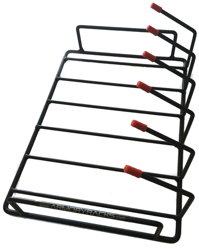 6 Gun Armory Rack for Handguns - RJK Ventures LLC Shooting Accessories 