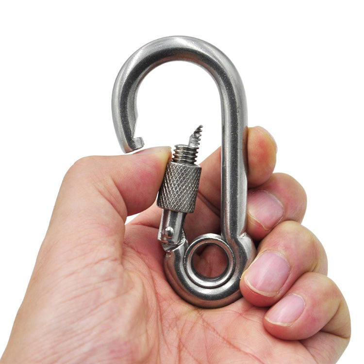 Stainless Steel Locking Snap Hook Carabiner