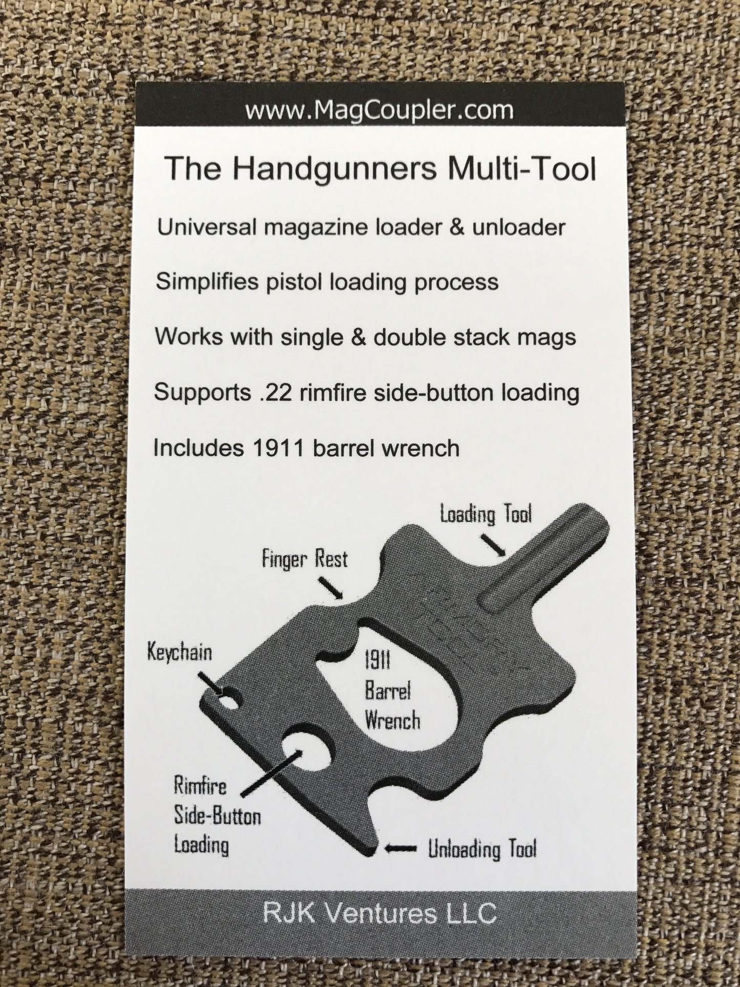 Armory Tool™ - Speed Loader & 1911 Bushing Wrench - RJK Ventures Guns Shooting Accessories 