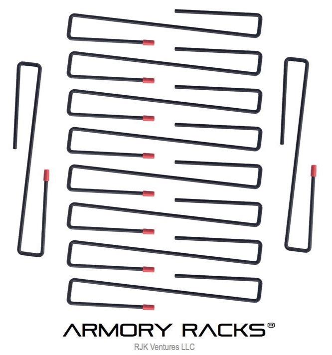 "Shelf Hanger" Handgun Rack - SMALL 8" - RJK Ventures Guns Shooting Accessories 
