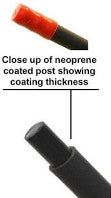 Mil-Spec neoprene hanger coating for Armory Racks handgun racks