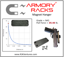 Armory Racks® Magnet Hanger for Guns - RJK Ventures Guns Shooting Accessories 