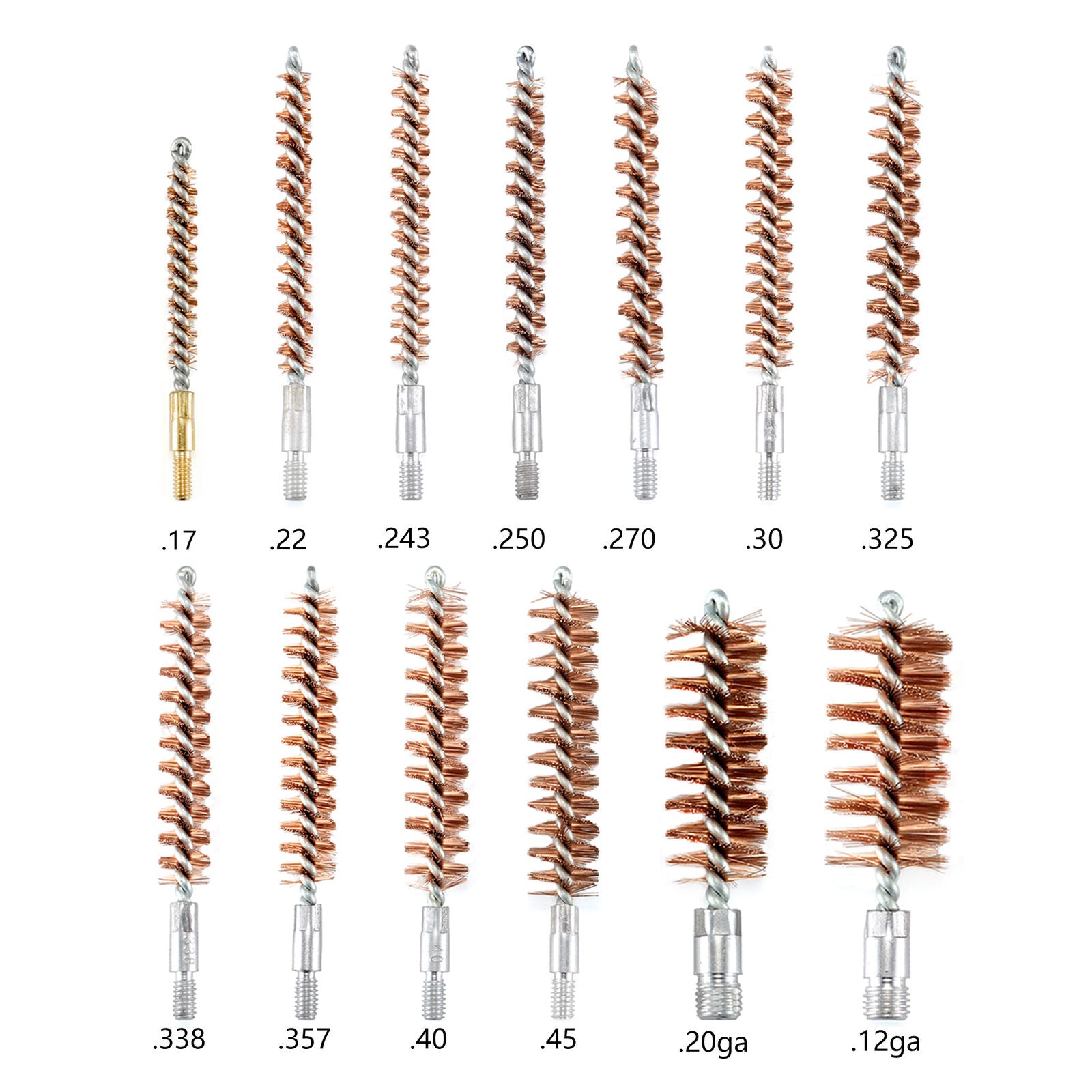 Gun Cleaning Bore Brush Set for Rifle, Pistol & Shotgun (13Pieces) RJK Ventures LLC