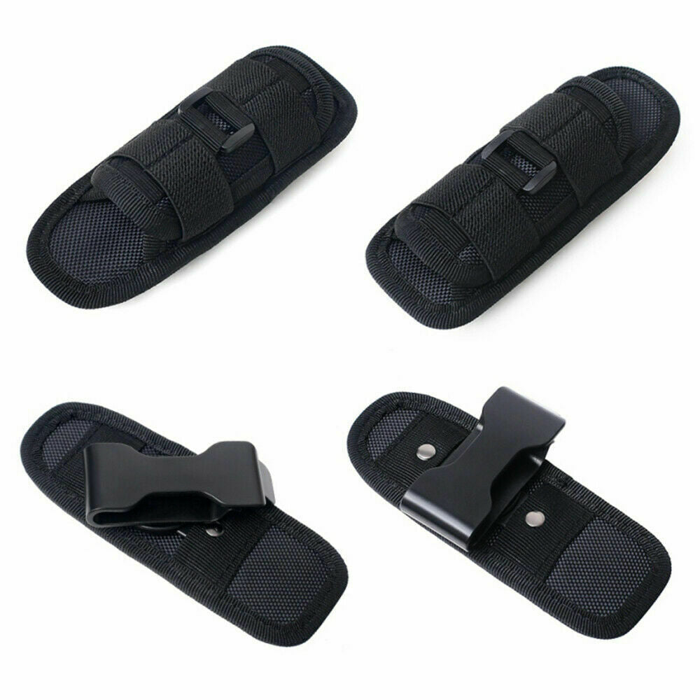 Tactical EDC Flashlight Holster with 360 Degree Rotatable Clip